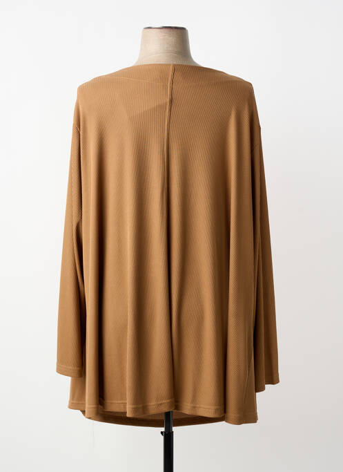 Tunique manches longues col rond marron 2W PARIS femme