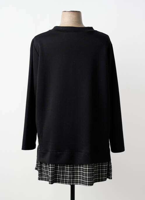 Tunique manches longues col v noir 2W PARIS femme