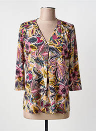 T-shirt col v manches 3/4 rose RENATTO BENE femme