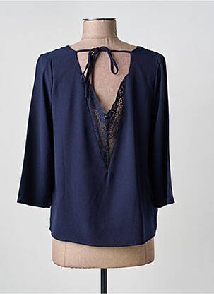 Blouse manches 3/4 manches 3/4 bleu NOEMIE & CO femme