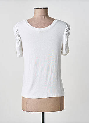 T-shirt stretch manches courtes blanc CHARLIOR femme