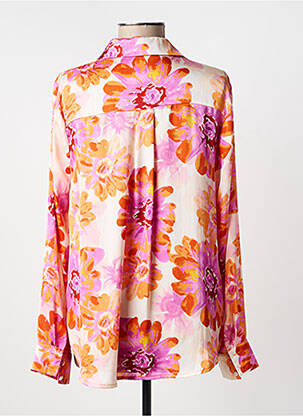 Chemisier imprimé fleurs manches longues rose LULUMARY femme