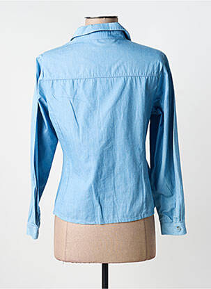 Chemisier coupe cintrée manches longues bleu INSPIRATION STUDIO femme