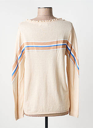 Pull coupe cintrée manches longues beige SO SWEET femme