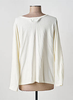 Pull coupe cintrée manches longues beige JS MILLENIUM femme