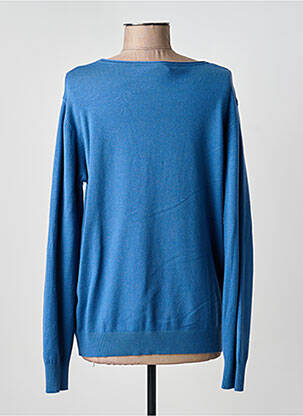 Pull col rond manches longues bleu QUATRE VINGT JOURS femme