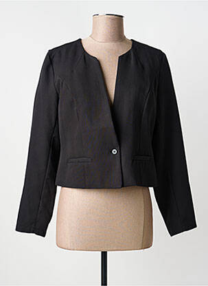 Veste chic tissage crêpe noir A BELLE femme
