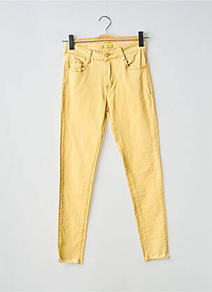 Jeans skinny taille normale taille normale jaune VOGGO femme