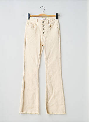 Jeans bootcut tissage denim beige R.DISPLAY femme