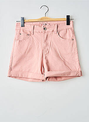 Short tissage denim rose VOGGO femme
