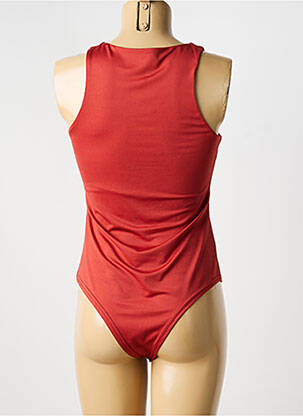 Body col rond sans manche orange DROLE DE COPINE femme