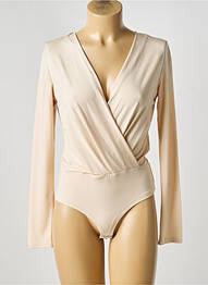 Body stretch manches longues beige DROLE DE COPINE femme