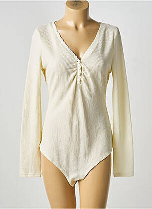 Body stretch manches longues beige LILI & LALA femme