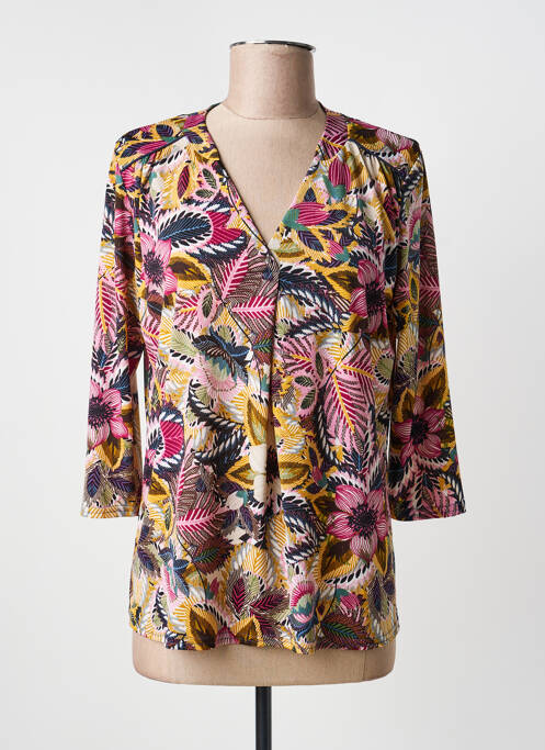 T-shirt manches 3/4 manches 3/4 rose RENATTO BENE femme