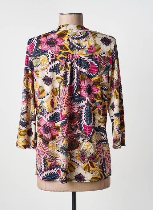T-shirt manches 3/4 manches 3/4 rose RENATTO BENE femme