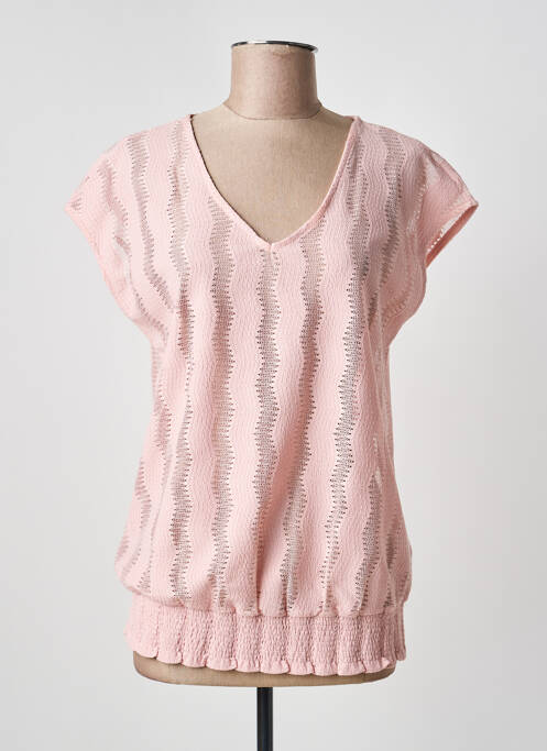 Top manches courtes manches courtes rose A BELLE femme