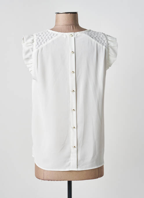 Top coupe fluide manches courtes blanc MAJOLICA femme