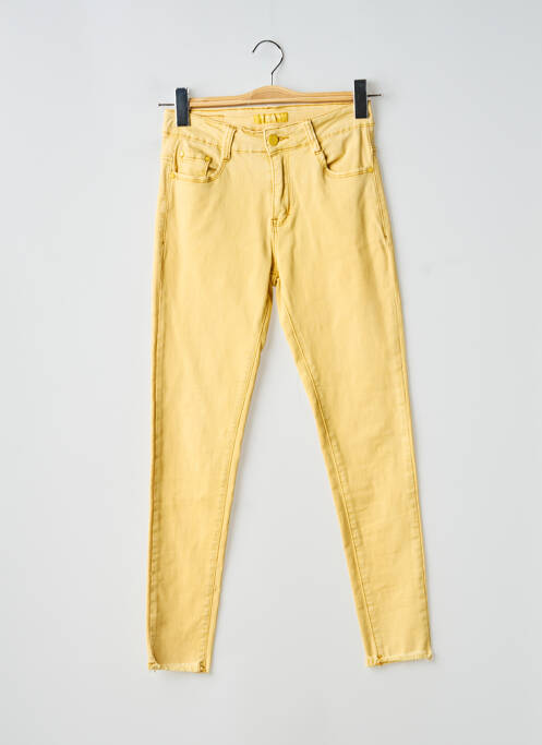Jeans skinny taille normale taille normale jaune VOGGO femme