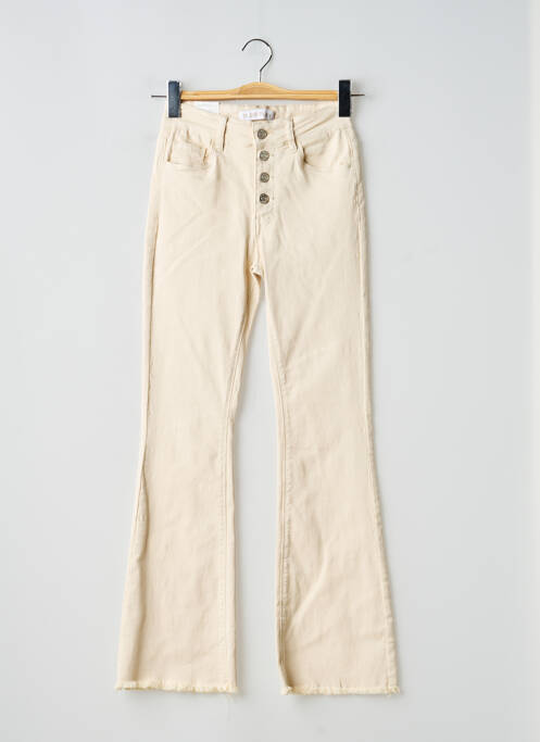Jeans bootcut tissage denim beige R.DISPLAY femme