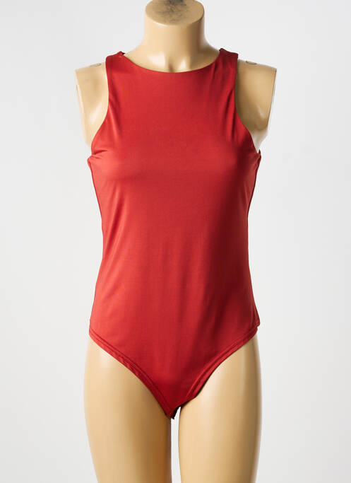 Body stretch sans manche orange DROLE DE COPINE femme