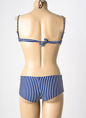 Maillot de bain 2 pièces stretch haut soutien-gorge moulé bleu NEUFRED femme