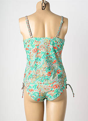 Tankini imprimé fantaisie vert LAGON BLEU femme