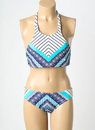 Maillot de bain 2 pièces stretch brassieres bleu NEUFRED femme