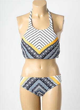Maillot de bain 2 pièces stretch brassieres bleu fonce NEUFRED femme