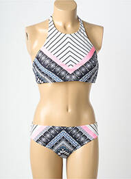 Maillot de bain 2 pièces stretch brassieres rose NEUFRED femme