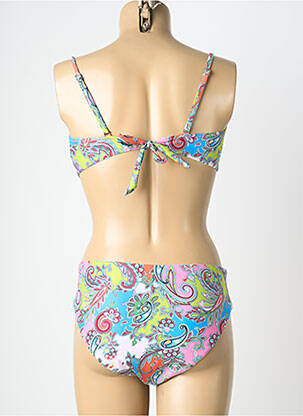 Maillot de bain 2 pièces stretch haut soutien-gorge moulé rose MERMAID femme
