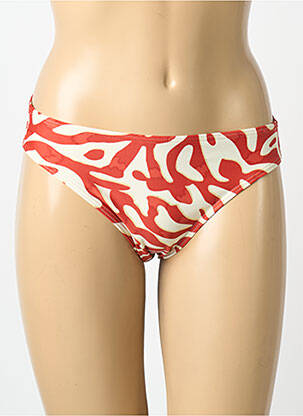 Bas de maillot de bain imprimé fantaisie culotte orange LAGON BLEU femme