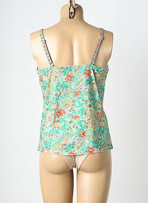 Top de bain imprimé fantaisie vert LAGON BLEU femme