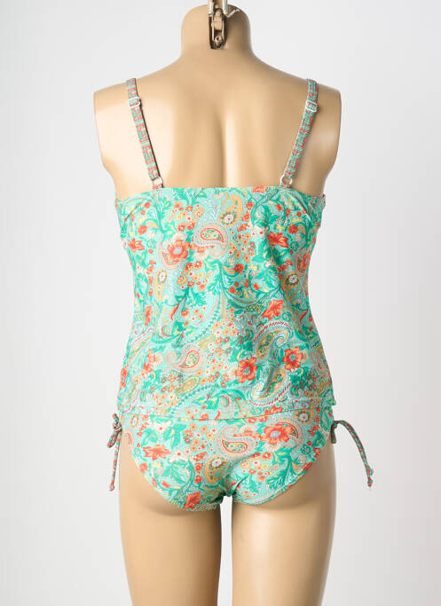 Tankini imprimé fantaisie vert LAGON BLEU femme
