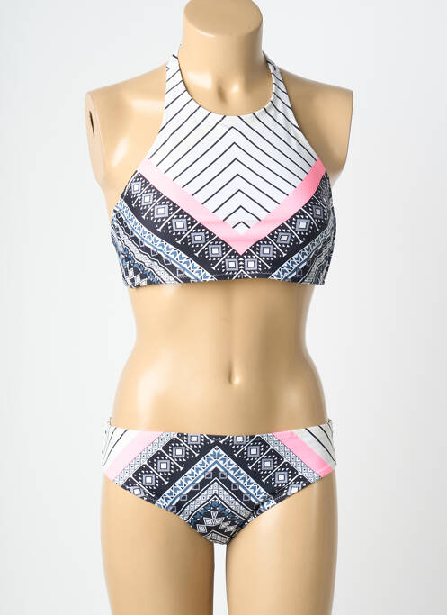 Maillot de bain 2 pièces stretch brassieres rose NEUFRED femme