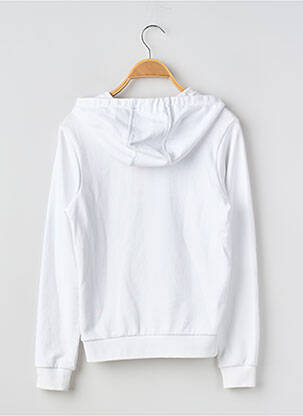 Sweat-shirt à capuche col rond manches longues blanc TIMBERLAND garçon