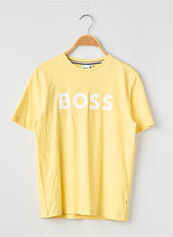 T-shirt stretch manches courtes jaune HUGO BOSS garcon