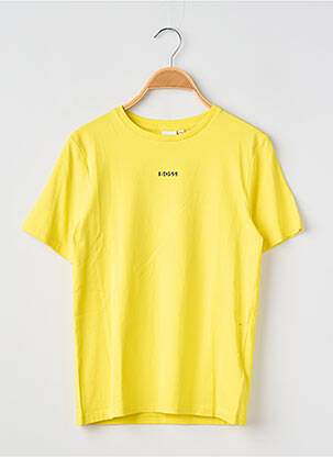 T-shirt stretch manches courtes jaune HUGO BOSS garçon