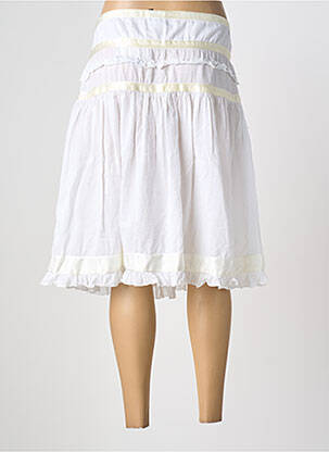 Jupe mi-longue taille normale blanc CALVIN KLEIN femme