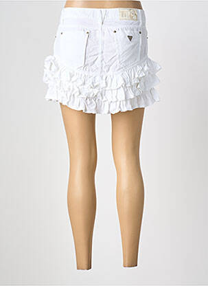 Jupe courte poches blanc GUESS femme
