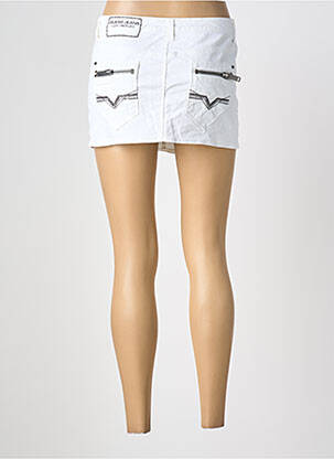 Mini-jupe taille normale blanc GUESS femme