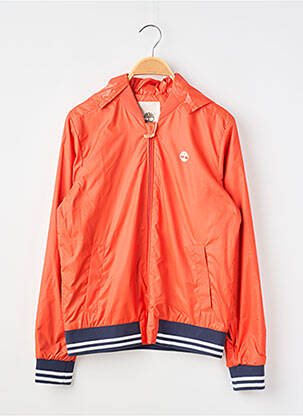 Coupe-vent effet matière satinée a capuche orange TIMBERLAND garcon