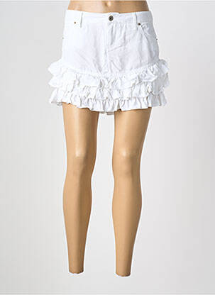 Jupe courte poches blanc GUESS femme