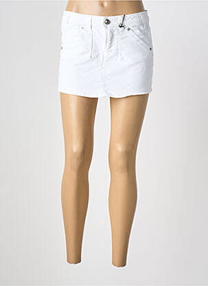 Mini-jupe taille normale blanc GUESS femme