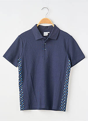 Polo stretch manches courtes bleu HUGO BOSS garcon