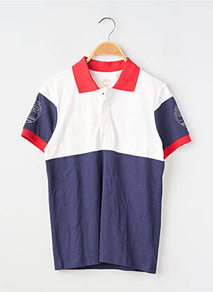 Polo stretch manches courtes bleu TIMBERLAND garcon