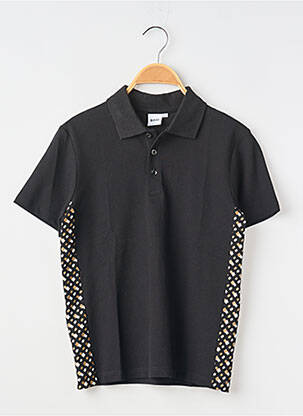 Polo stretch manches courtes noir HUGO BOSS garcon