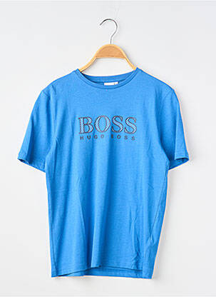 T-shirt stretch manches courtes bleu HUGO BOSS garcon