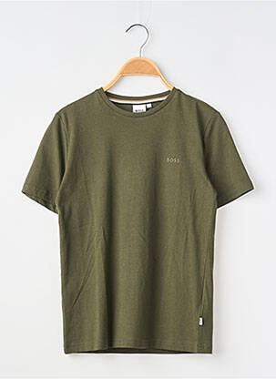 T-shirt stretch manches courtes vert HUGO BOSS garcon