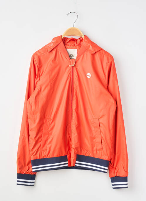 Coupe-vent effet matière satinée a capuche orange TIMBERLAND garcon