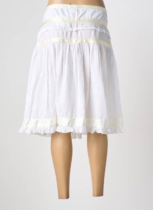 Jupe mi-longue taille normale blanc CALVIN KLEIN femme
